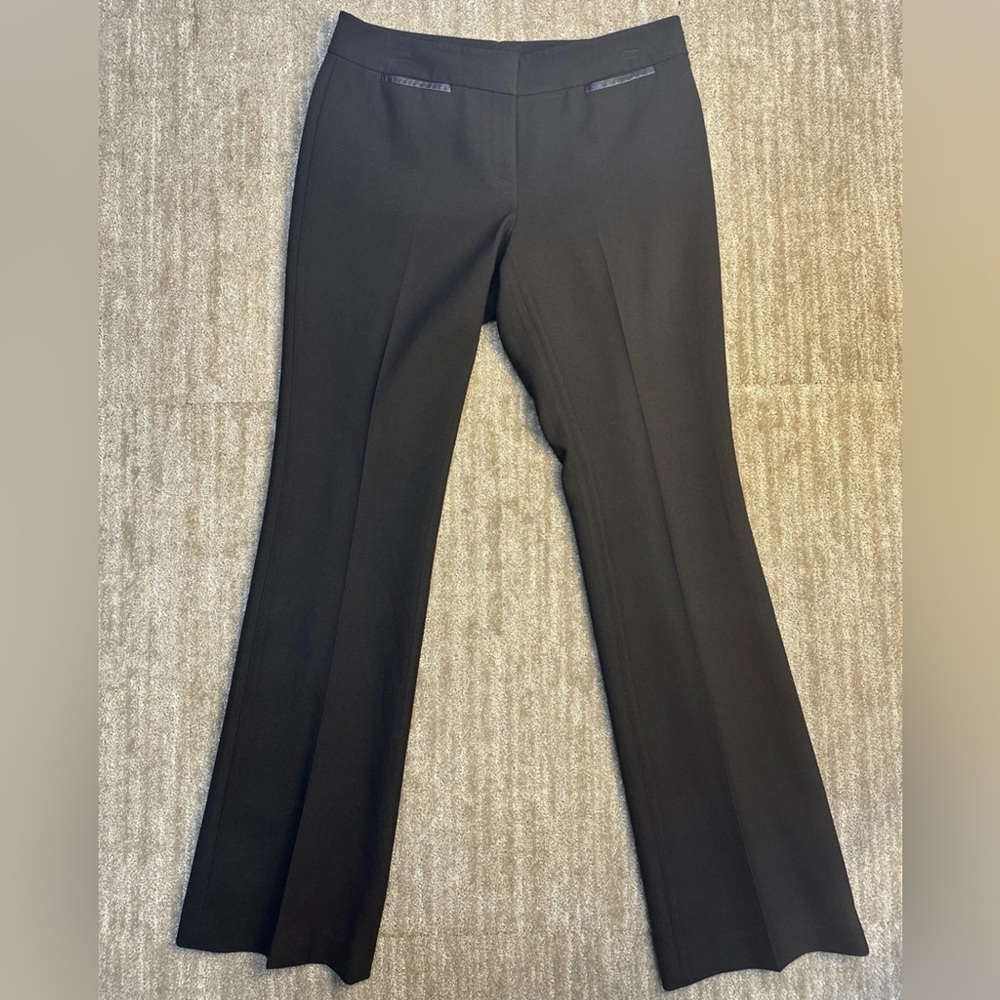 Classiques Entier‎ Black Boot Cut Flare Pants w/ Faux Pockets 2.5